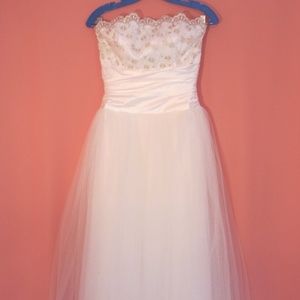 Ivory & Gold Special Occasion Dress